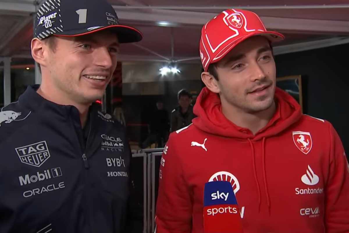 Max Verstappen e Charles Leclerc